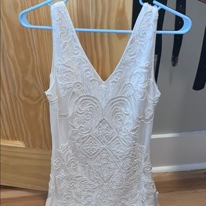 White beaded dress